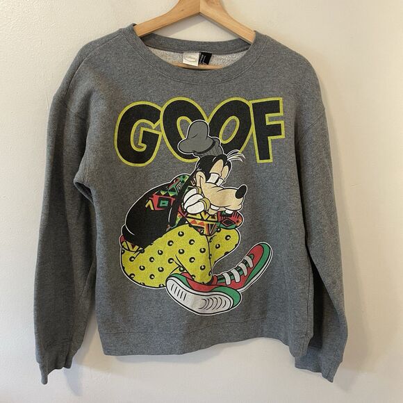 Disney Goof Rapper Street Wear Sz S Crewneck Walt Disney World Goofy - Picture 1 of 4